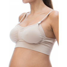 Szülés utáni szoptatós melltartó Relaxsan 5703, bézs, XL-es méret kismama melltartó