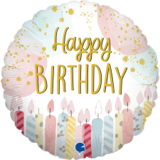 Születésnap Happy Birthday Candle mini fólia lufi 19 cm (WP) party kellék