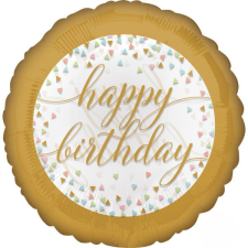 Születésnap Happy Birthday fólia lufi 43 cm party kellék