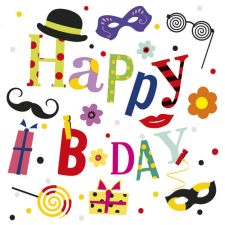 Születésnap Happy Birthday Funny szalvéta 20 db-os 33x33 cm party kellék