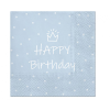 Születésnap Happy Birthday Light Blue szalvéta 20 db-os 33x33 cm
