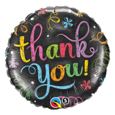Születésnap Thank You Chalkboard fólia lufi 46 cm party kellék