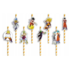SZÜLETÉSNAPI BARÁTOK JELLEMZŐVEL - DRAGON BALL ANIME MESESESOROZAT - 8 db. party kellék