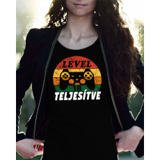  Szülinapi gamer női póló - Szint teljesítve
