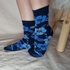 Szuntex zokni Szuntex vékony VIRÁG mintás NORMÁL szárú ZOKNI Kék, 39-42 női zokni