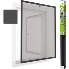  szúnyogháló alu ablak 100x120 antracit szúnyogháló