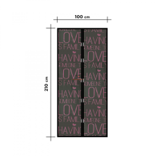  Szúnyogháló Függöny Ajtóra 100x210cm Love szúnyogháló