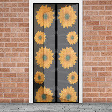 Szúnyogháló függöny ajtóra - mágneses - 100 x 210 cm - napraforgós szúnyogháló