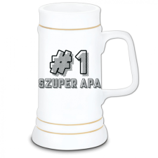 Szuper Apa #1 - Kerámia Söröskorsó sörös pohár