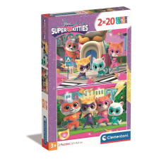 SzuperCicák Power 2x20 db-os puzzle Clementoni puzzle, kirakós
