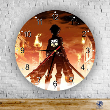 Szupicuccok Attack on Titan - Eren - kör alakú üveg falióra falióra