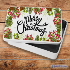 Szupicuccok Merry Christmas fém szendvicsdoboz (tároló doboz) uzsonnás doboz