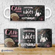 Szupicuccok Szeretem a kávét és a kutyámat bögre bögrék, csészék