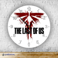 Szupicuccok The Last of Us Firefly logó kör alakú üveg falióra ajándéktárgy
