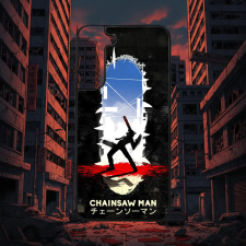 Szupitokok Chainsaw Man - Silhouette City - Samsung tok tok és táska