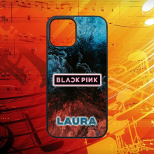 Szupitokok Egyedi nevekkel - Black Pink logo - iPhone tok tok és táska