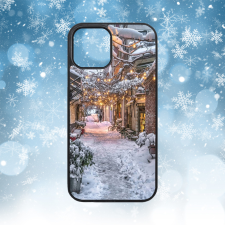 Szupitokok Tél - Havas téli utca - iPhone tok tok és táska