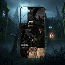 Szupitokok Wednesday - Gótikus kollázs - Samsung tok tok és táska