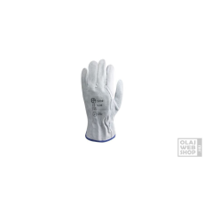  Szürke bivalybőr-hasítékbőr munkavédelmi kesztyű M(8) méret 1 pár