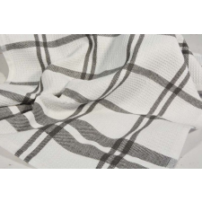  Szürke csíkos  konyharuha 45x64cm lakástextília