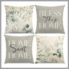  Szürke Díszpárnahuzatok, 4db, 45cm*45cm 601099860957239 lakástextília