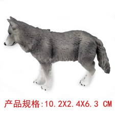 Szürke farkas figura 10 cm játékfigura