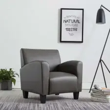  Szürke műbőr fotel bútor