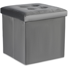  Szürke összecsukható puff ZAREX VELVET L bútor