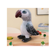  Szürke Papagáj Plüss Maskot 20 cm plüssfigura