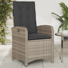 szürke polyrattan dönthető kerti szék párnákkal kerti bútor