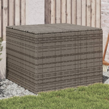 szürke polyrattan kerti tárolóláda 291 L kerti tárolás