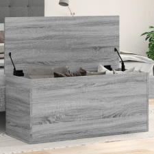  szürke sonoma szerelt fa tárolóláda 100x42x46 cm bútor