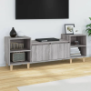  szürke sonoma színű szerelt fa TV-szekrény 160x35x55 cm
