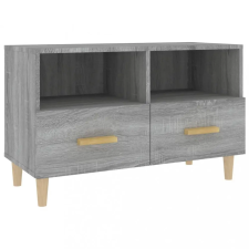  Szürke sonoma színű szerelt fa TV-szekrény 80x36x50 cm bútor