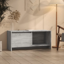  Szürke sonoma színű szerelt fa TV-szekrény 90x35x40 cm bútor
