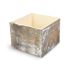 Szürkésbarna kocka formájú dekorláda 16cm x 16cm x 12cm dekorálható tárgy