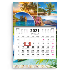  T081 Speditőrnaptár egytömbös, képes fej- és hátkartonnal naptár, kalendárium