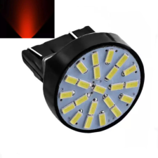 T20 led izzó 22 smd piros DC12V 7443 autó tuning