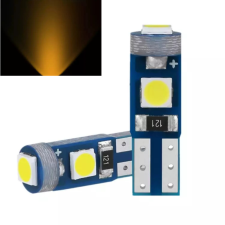 T5 led izzó 3 smd CANBUS sárga DC12V autó tuning