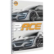  T-Creatív spirálfüzet - A4 - kockás - sportautós füzet