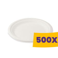 T-depo Cukornád tányér fehér 22cm (Karton - 500 db) papírárú, csomagoló és tárolóeszköz