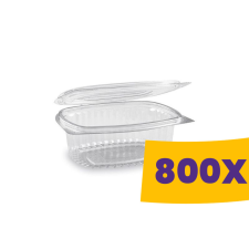T-depo Egybefedeles doboz - ovális PET 375ml (Karton - 800 db) papírárú, csomagoló és tárolóeszköz