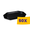 T-depo Hidegkonyhai tálca fekete - 5 személyes RPET 45cm (Karton - 50 db)