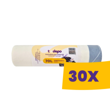 T-depo Húzózáras szemeteszsák 70L - 65*70cm 15db/tek (Karton - 30 tek) tisztító- és takarítószer, higiénia