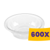 T-depo Műanyag salátás tál átlátszó - PET 500ml (Karton - 600 db)