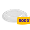 T-depo Műanyag salátás tál tető 500ml-600ml-es tálra - PET (Karton - 600 db)