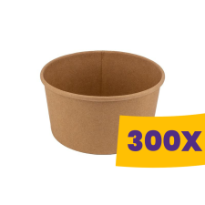 T-depo Papír salátás tál natúr - 187mm 1300ml (Karton - 300 db) papírárú, csomagoló és tárolóeszköz