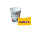 T-depo Papírpohár mintás - 70mm 180ml (Karton - 3000 db)