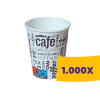 T-depo Papírpohár mintás - 80mm 240ml (Karton - 1000 db)