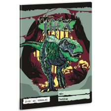 T-Rex dinós vonalas füzet A5 - 21-32 füzet